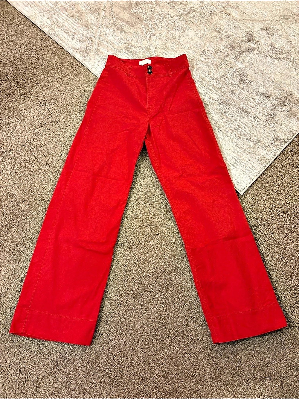 H&M Red Flare Pants Like New